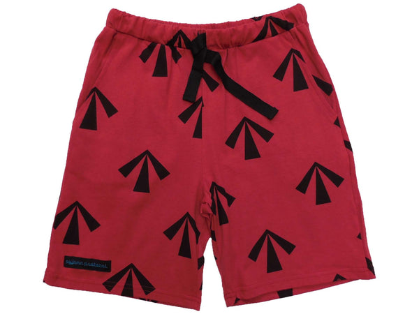 men's sleep shorts convict arrow red summer